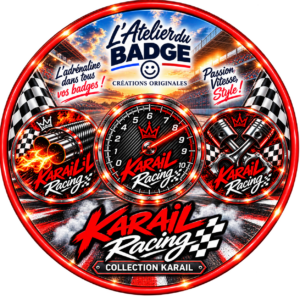Badge KARAIL Racing – 58 mm